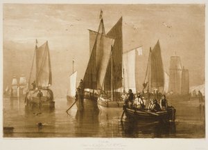 F.44.II Calm、「Liber Studiorum」、1812年 作： Joseph Mallord William Turner